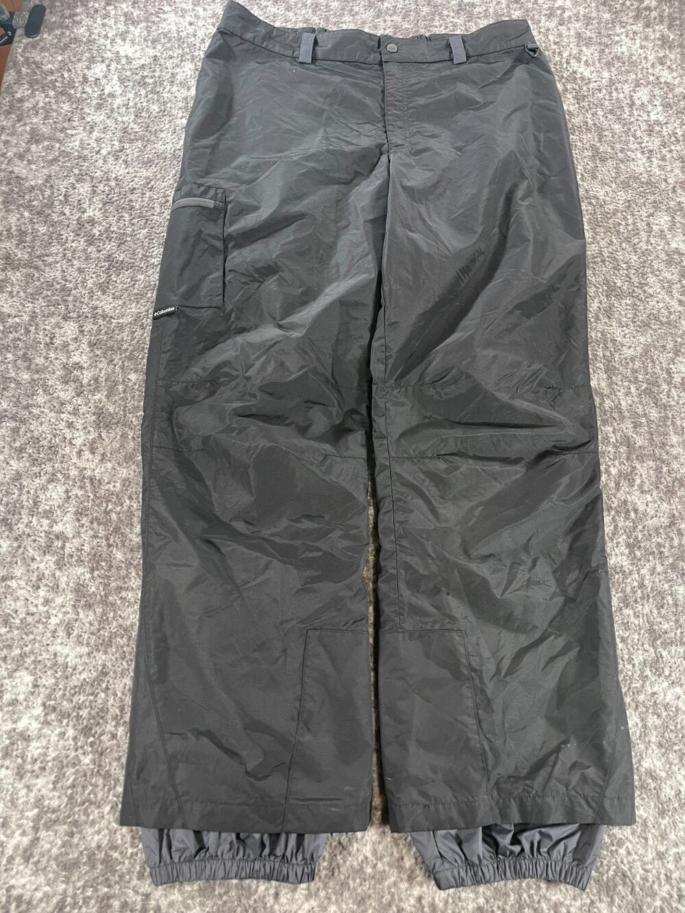 Columbia Sportswear Black Baggy Cargo Pants Size Men's XL Snowboard Ski Pants